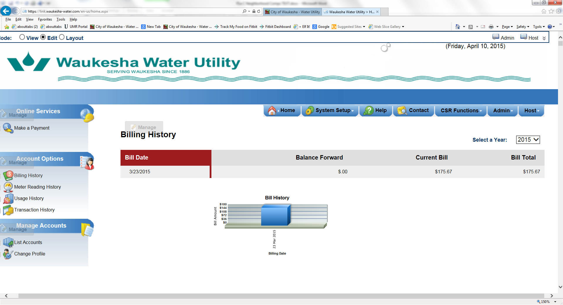 Waukesha Water Utility Neighborhood Comparison